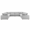 Commix Down Filled Overstuffed 8 Piece Sectional Sofa Set