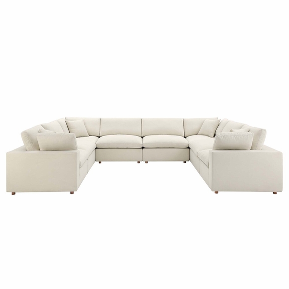Commix Down Filled Overstuffed 8 Piece Sectional Sofa Set