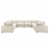 Commix Down Filled Overstuffed 8 Piece Sectional Sofa Set