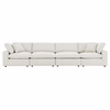 Commix Down Filled Overstuffed Boucle Fabric 4-Seater Sofa