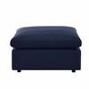 Commix Overstuffed Outdoor Patio Ottoman in Navy