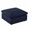 Commix Overstuffed Outdoor Patio Ottoman in Navy