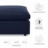 Commix Overstuffed Outdoor Patio Ottoman in Navy