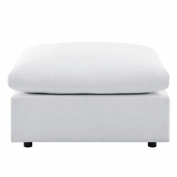 Commix Sunbrella&reg; Outdoor Patio Ottoman in White