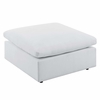 Commix Sunbrella&reg; Outdoor Patio Ottoman in White