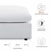 Commix Sunbrella&reg; Outdoor Patio Ottoman in White