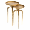 Como Accent Table Set in Antique Gold