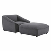 Comprise 2-Piece Living Room Set in Charcoal