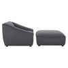 Comprise 2-Piece Living Room Set in Charcoal
