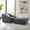 Comprise 2-Piece Living Room Set in Charcoal