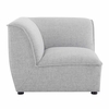 Comprise Corner Sectional Sofa Chair in Light Gray