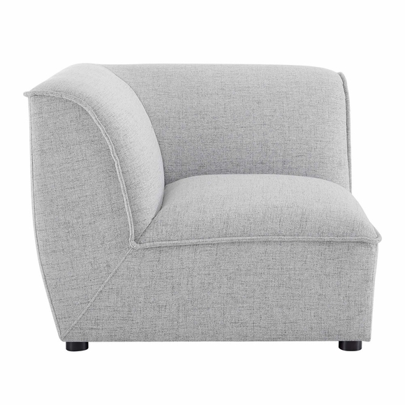 Comprise Corner Sectional Sofa Chair in Light Gray
