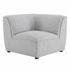Comprise Corner Sectional Sofa Chair in Light Gray
