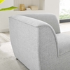 Comprise Corner Sectional Sofa Chair in Light Gray