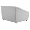 Comprise Left-Arm Sectional Sofa Chair in Light Gray