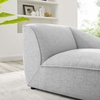 Comprise Right-Arm Sectional Sofa Chair in Light Gray