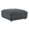 Comprise Sectional Sofa Ottoman in Charcoal