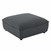Comprise Sectional Sofa Ottoman in Charcoal