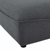 Comprise Sectional Sofa Ottoman in Charcoal