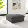 Comprise Sectional Sofa Ottoman in Charcoal