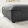 Comprise Sectional Sofa Ottoman in Charcoal
