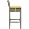 Conduit Bar Stool Outdoor Patio Wicker Rattan Set of 2 MID-3604