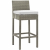 Conduit Bar Stool Outdoor Patio Wicker Rattan Set of 4 MID-3602
