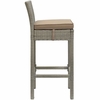 Conduit Bar Stool Outdoor Patio Wicker Rattan Set of 4 MID-3602