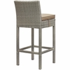Conduit Bar Stool Outdoor Patio Wicker Rattan Set of 4 MID-3602