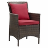 Conduit Outdoor Patio Wicker Rattan Dining Armchair Set of 2 MID-4030