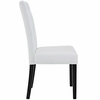 Confer Dining Side Chair Vinyl Set of 4 in White