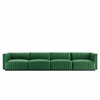 Conjure 4-Piece Channel Tufted Performance Velvet Sofa