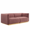 Conjure Channel Tufted Performance Velvet Loveseat-MID-5842