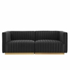 Conjure Channel Tufted Performance Velvet Loveseat-MID-5842