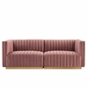Conjure Channel Tufted Performance Velvet Loveseat-MID-5842