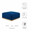 Conjure Channel Tufted Performance Velvet Ottoman-MID-5507