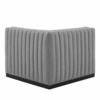Conjure Channel Tufted Upholstered Fabric Left Corner Chair