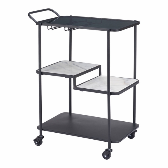 Constanza Bar Cart in Black