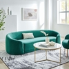 Contessa Performance Velvet Sofa in Teal