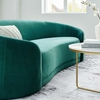 Contessa Performance Velvet Sofa in Teal