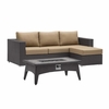 Convene 3 Piece Set Outdoor Patio with Fire Pit MID-3724