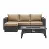 Convene 3 Piece Set Outdoor Patio with Fire Pit MID-3724