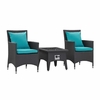 Convene 3 Piece Set Outdoor Patio with Fire Pit MID-3729