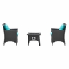 Convene 3 Piece Set Outdoor Patio with Fire Pit MID-3729