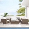 Convene 4-Piece Outdoor Patio Furniture Set in Cappuccino White