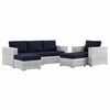Convene 4-Piece Outdoor Patio Set in Light Gray Navy