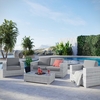 Convene 4-Piece Outdoor Patio Set in Light Gray Gray