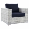 Convene 4-Piece Outdoor Patio Set in Light Gray Navy