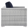 Convene 4-Piece Outdoor Patio Set in Light Gray Navy