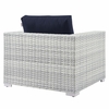 Convene 4-Piece Outdoor Patio Set in Light Gray Navy